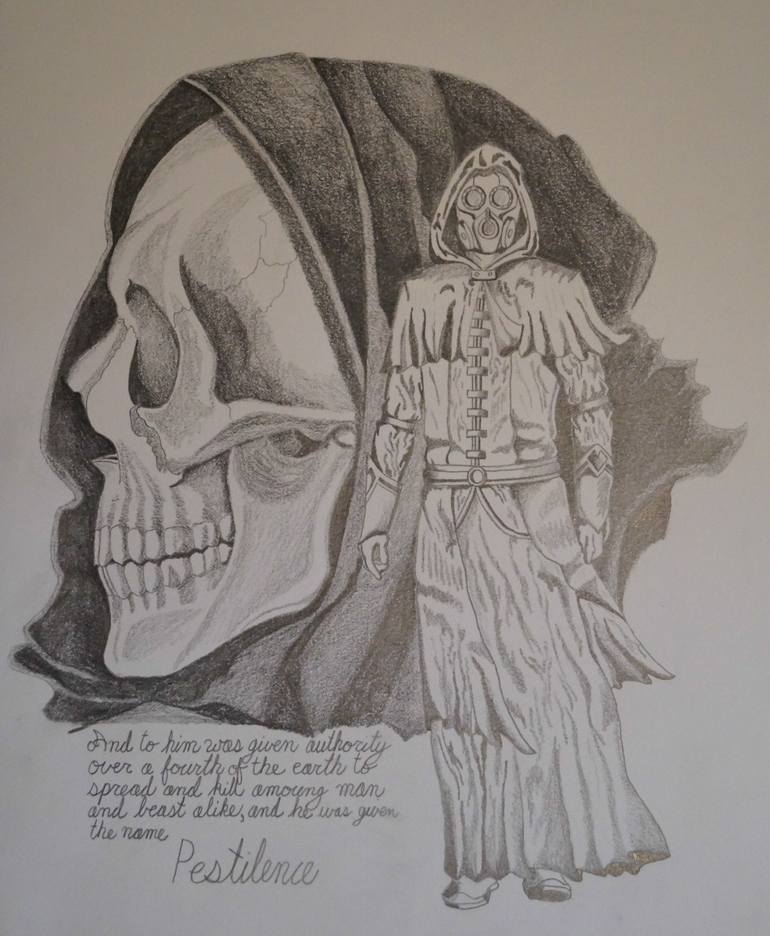 Pestilence Drawing by Scott Strozier | Saatchi Art