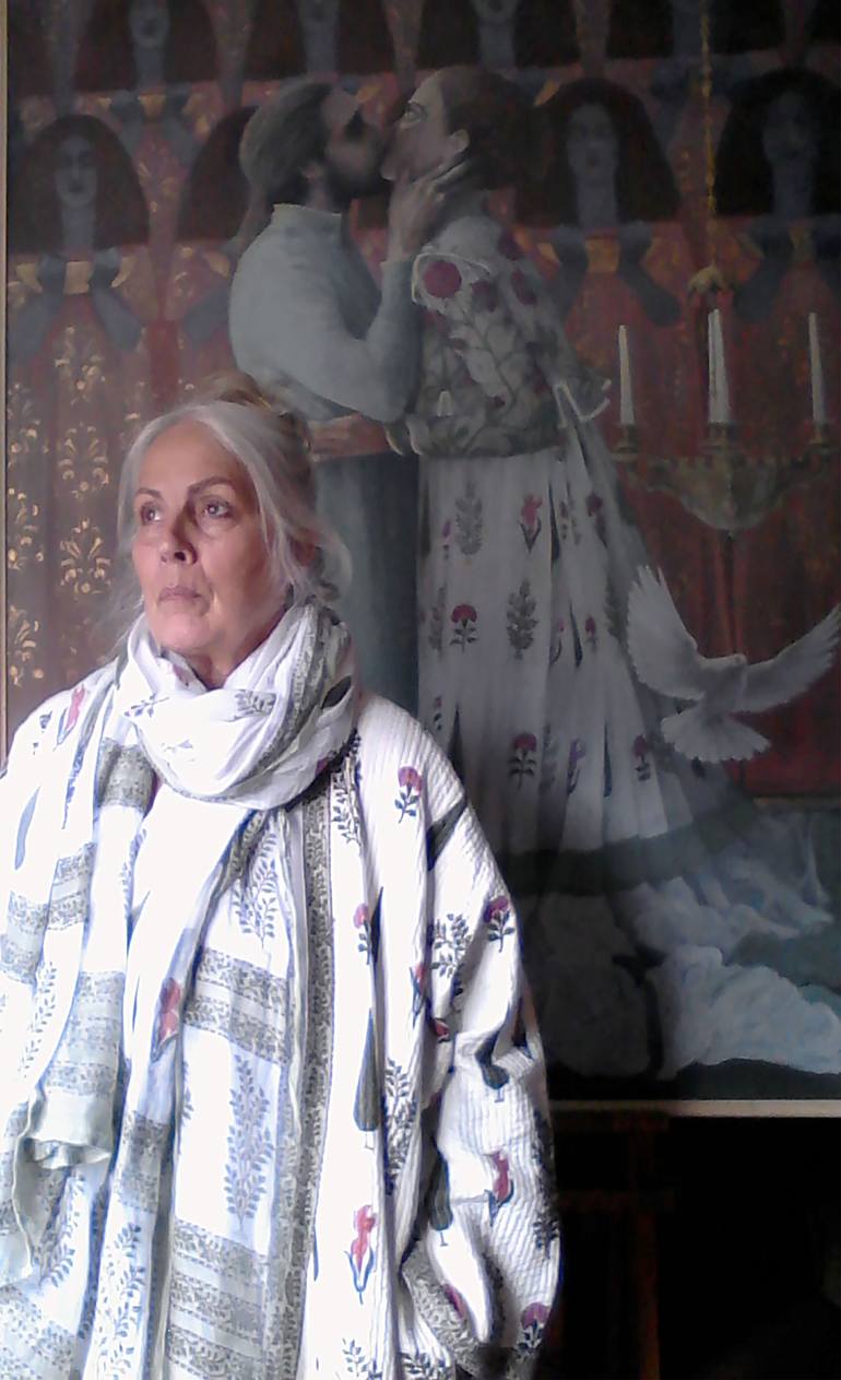 Original Figurative Women Painting by Mishi Bellamy