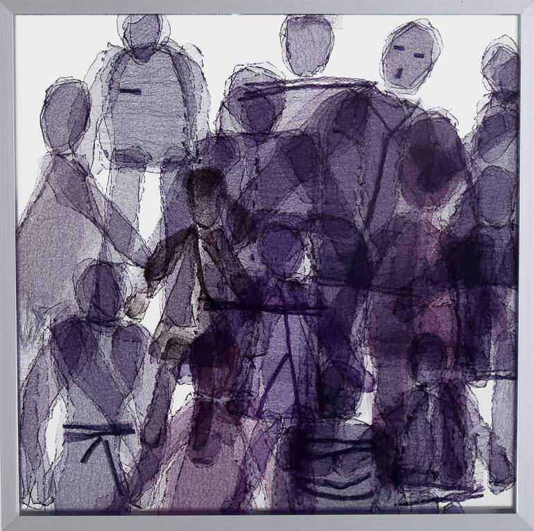 Original Modernism People Collage by Malgorzata Jablonska