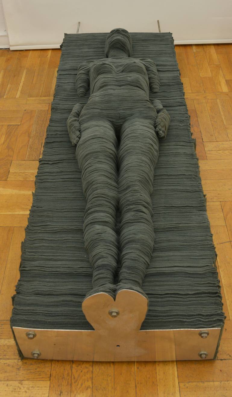 Original Conceptual Nude Sculpture by Malgorzata Jablonska