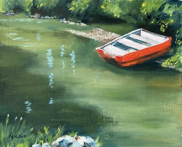 Original Boat Paintings by Grace McKee