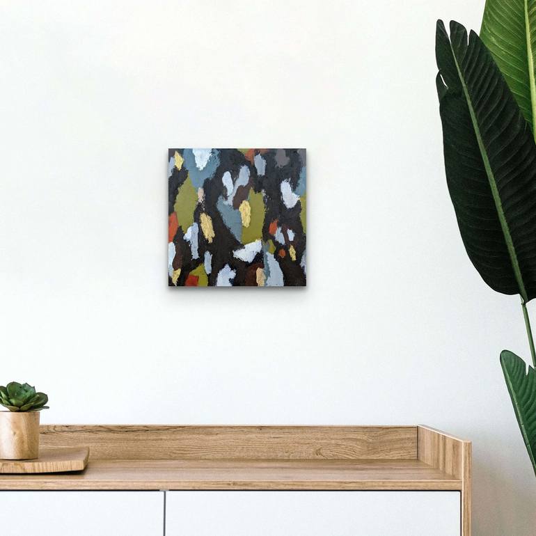 Original Abstract Expressionism Abstract Painting by Rina Ota