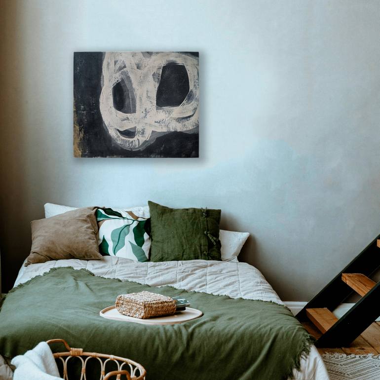 Original Abstract Expressionism Abstract Painting by Rina Ota