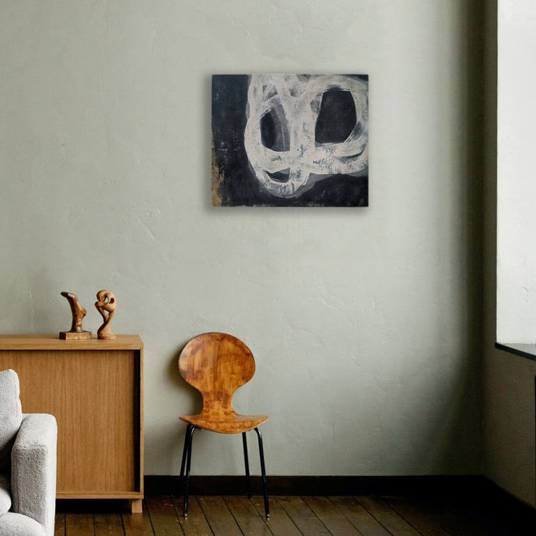 Original Abstract Expressionism Abstract Painting by Rina Ota