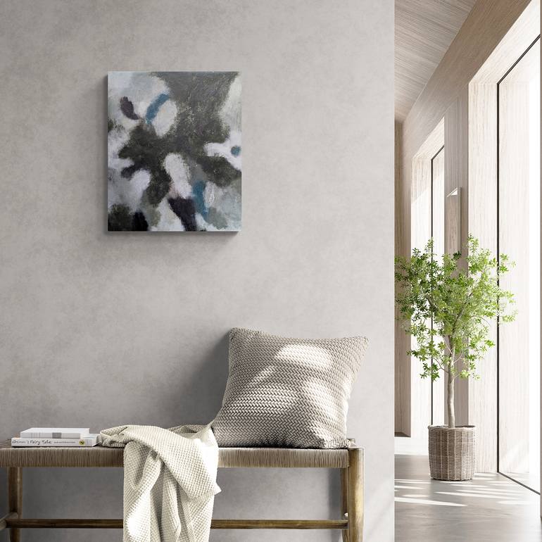 Original Abstract Expressionism Abstract Painting by Rina Ota