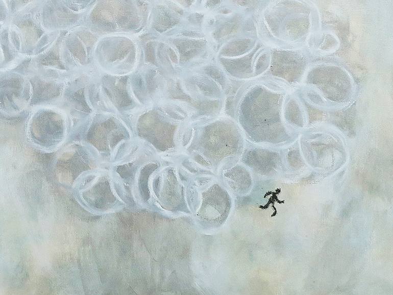 Original Abstract Expressionism Abstract Painting by Rina Ota