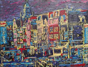 Original Pop Art Cities Paintings by William Streep