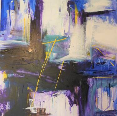 Original Abstract Expressionism Abstract Paintings by Rudy Ramirez