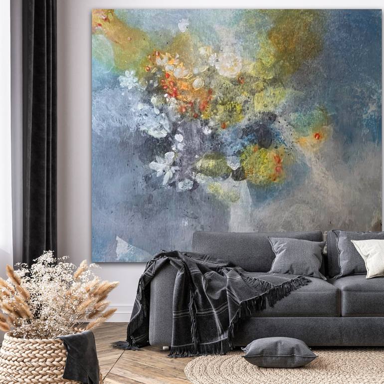 Original Abstract Painting by Aase Birkhaug ICA