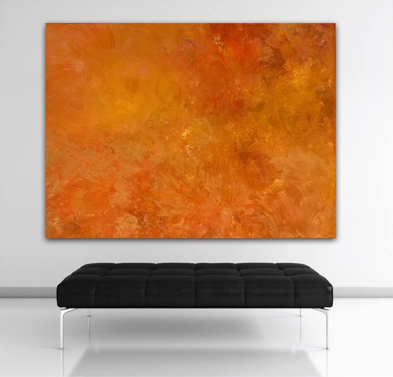 Original Abstract Expressionism Abstract Painting by Aase Birkhaug ICA