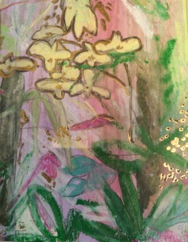 Original Abstract Expressionism Botanic Paintings by Aase Birkhaug ICA