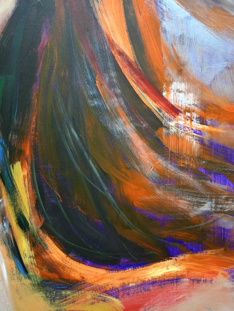 Original Expressionism People Painting by Alessia Cors