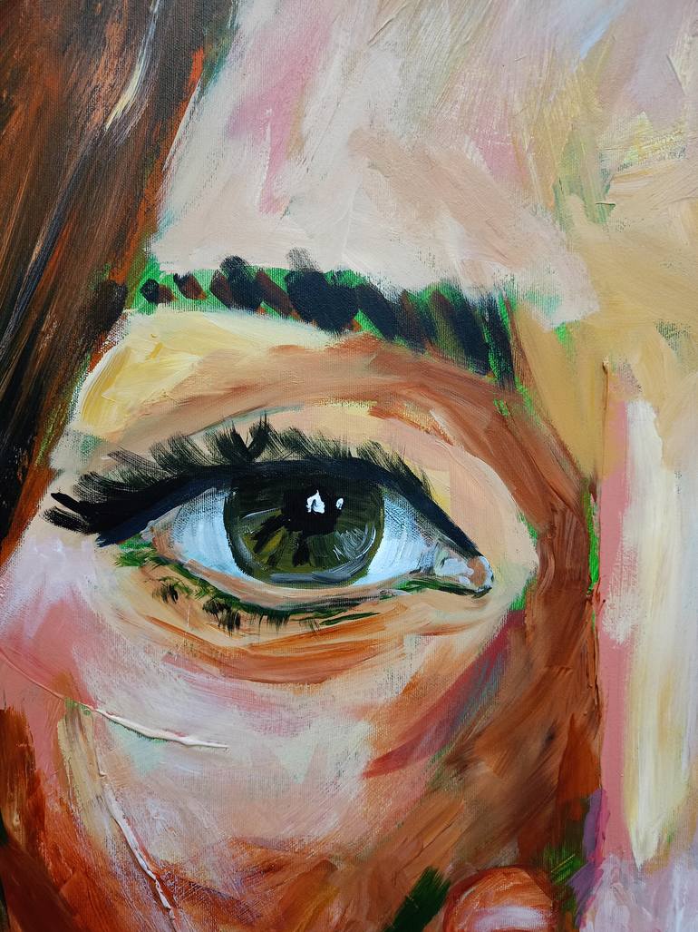 Original Expressionism People Painting by Alessia Cors