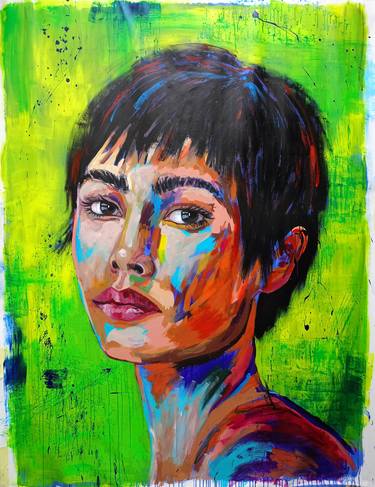 Original Expressionism Women Paintings by Alessia Cors