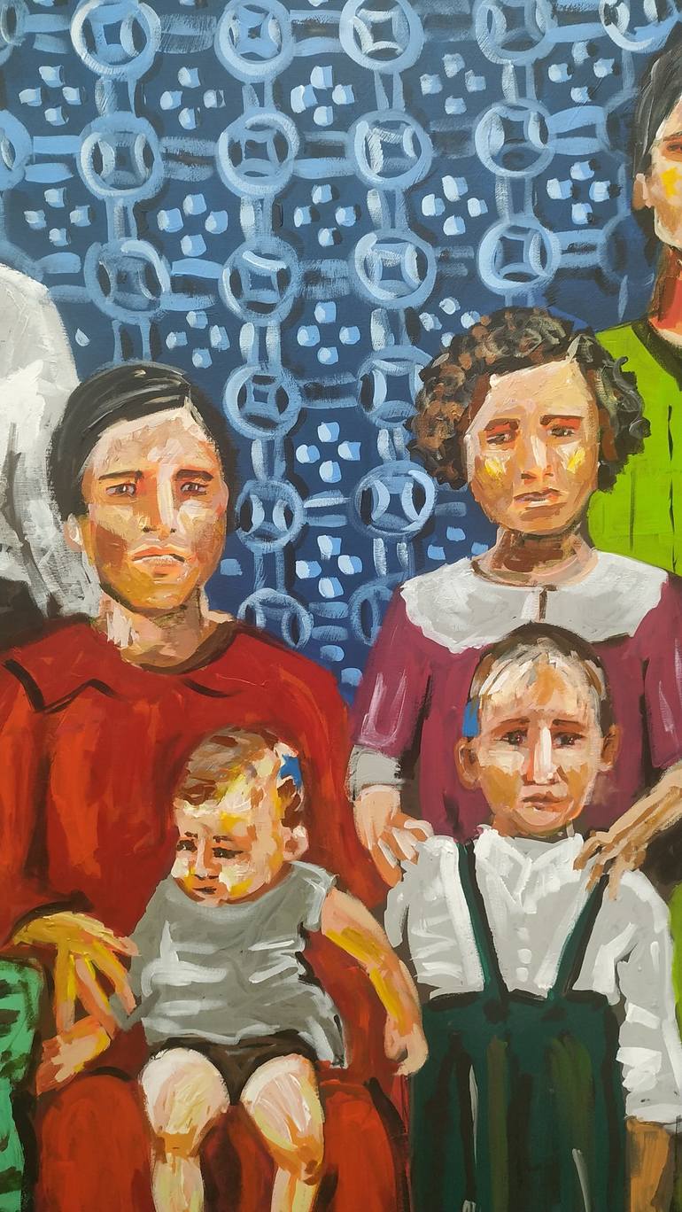 Original Figurative Family Painting by Alessia Cors