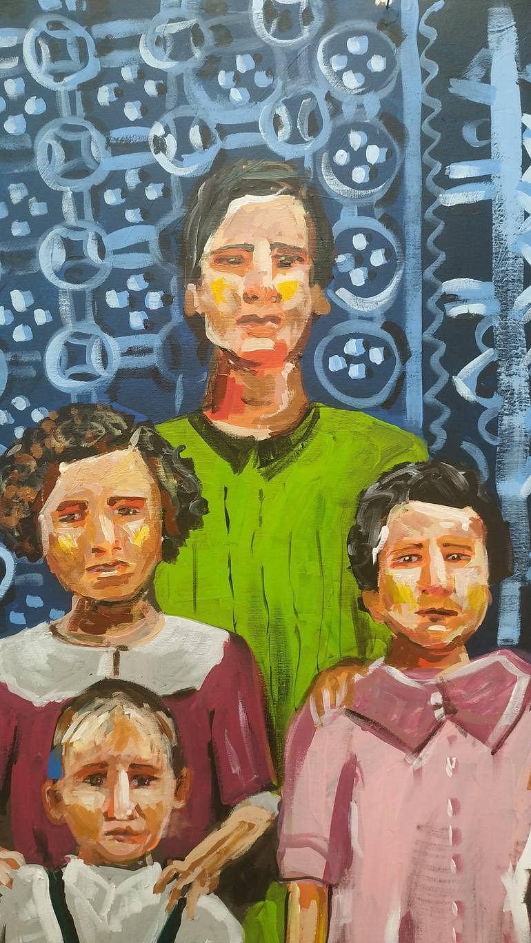 Original Figurative Family Painting by Alessia Cors