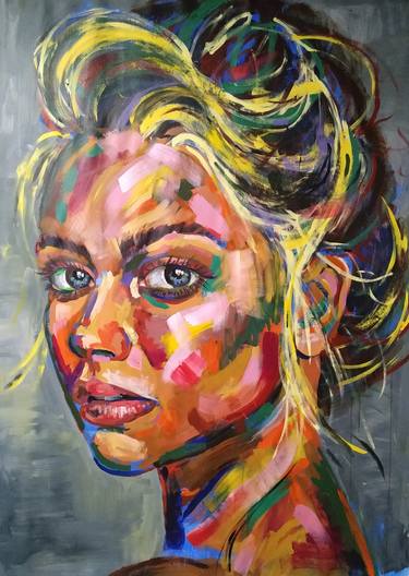 Original Expressionism Portrait Paintings by Alessia Cors