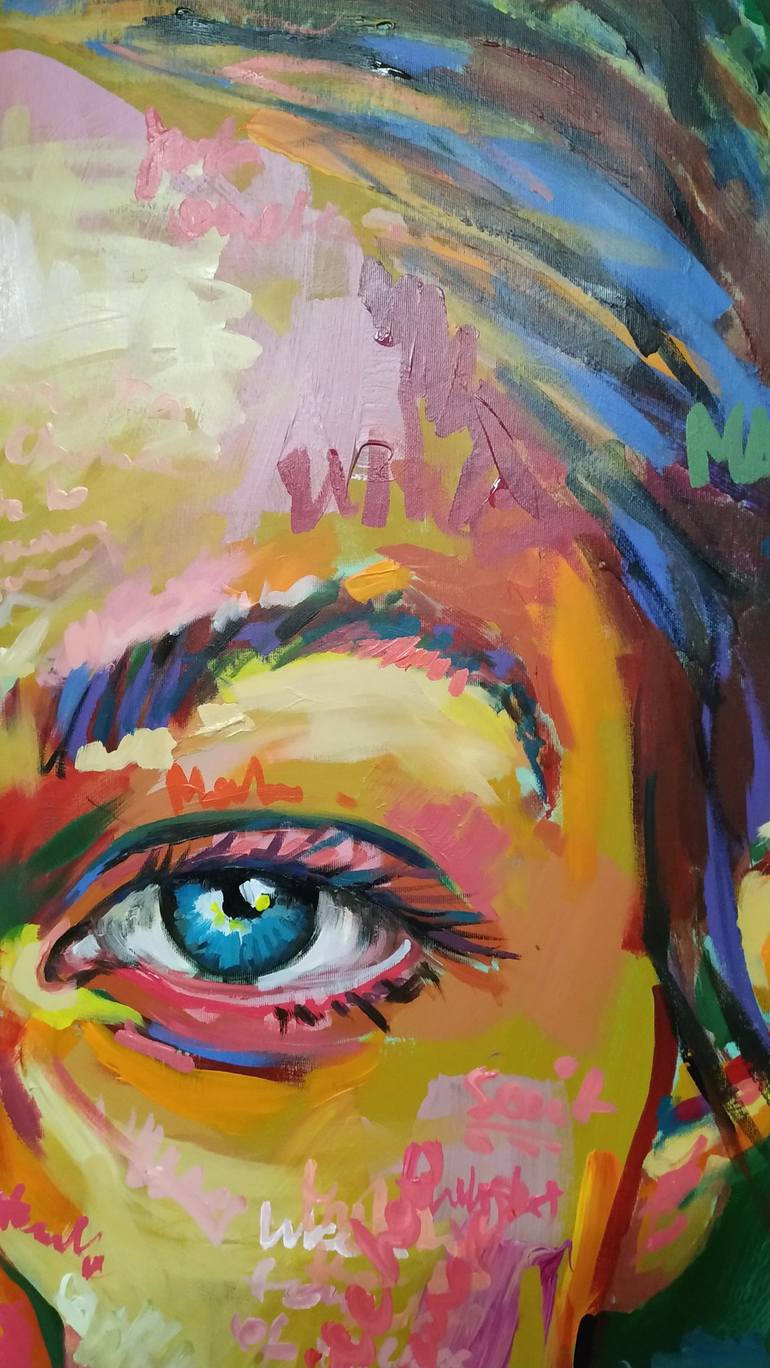 Original Expressionism Portrait Painting by Alessia Cors