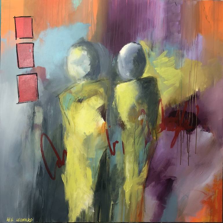 Original Abstract Expressionism Abstract Paintings by Lee Leonard