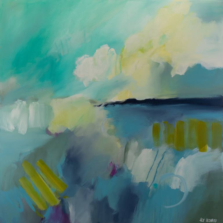 Print of Abstract Expressionism Abstract Paintings by Lee Leonard