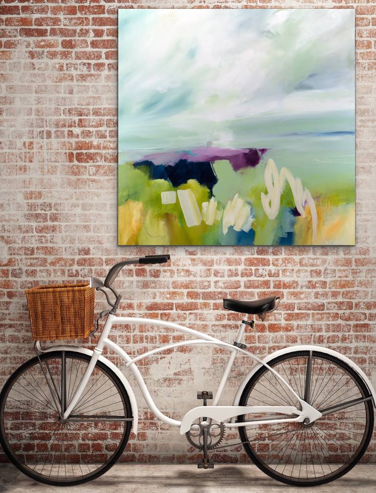 Original Abstract Expressionism Abstract Painting by Lee Leonard