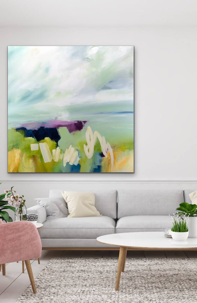 Original Abstract Expressionism Abstract Painting by Lee Leonard