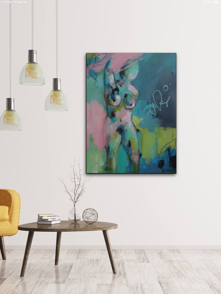 Original Abstract Expressionism Abstract Painting by Lee Leonard