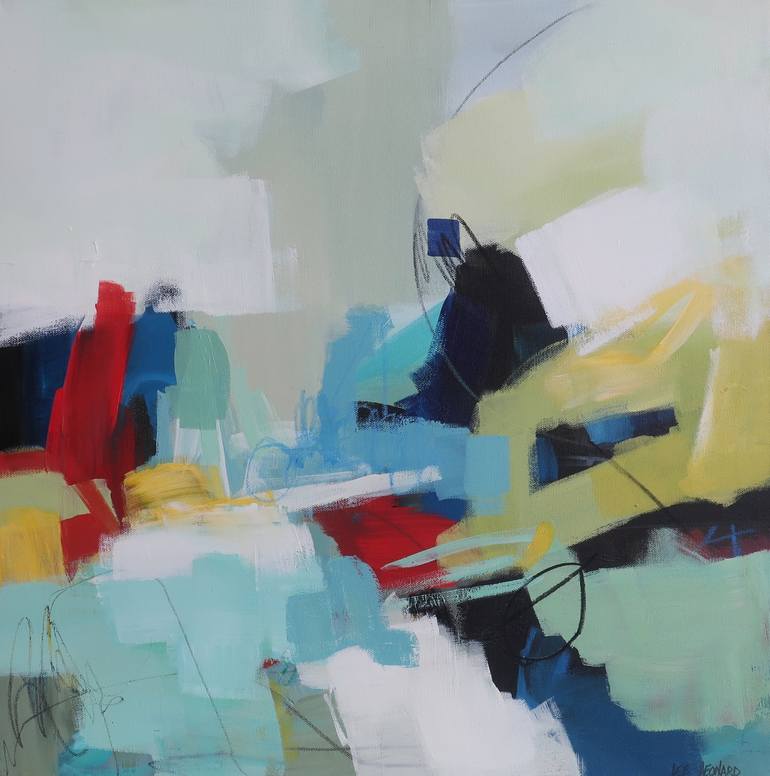 Print of Abstract Expressionism Abstract Paintings by Lee Leonard
