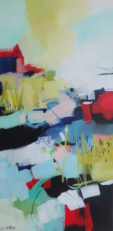 Original Abstract Expressionism Abstract Paintings by Lee Leonard