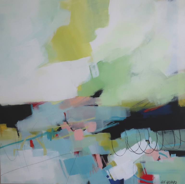 Print of Abstract Expressionism Abstract Paintings by Lee Leonard