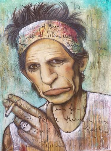 Original Figurative Music Mixed Media by Lynne Bolton
