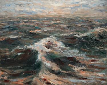 Original Impressionism Seascape Paintings by Eddie Schrieffer