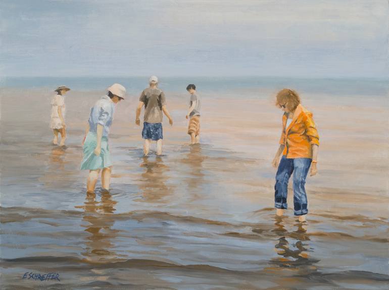 Original Realism Beach Painting by Eddie Schrieffer