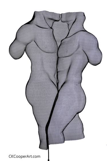 Original Figurative Nude Sculpture by CK Cooper