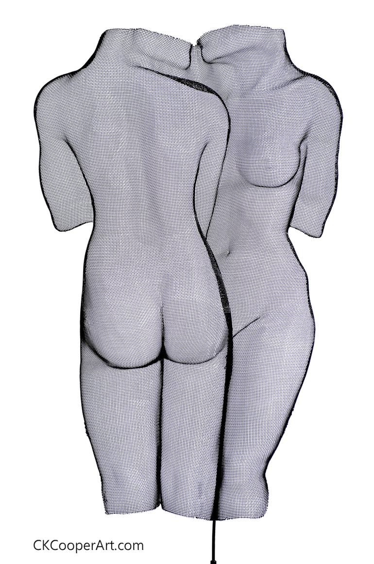 Original Figurative Nude Sculpture by Ck Cooper