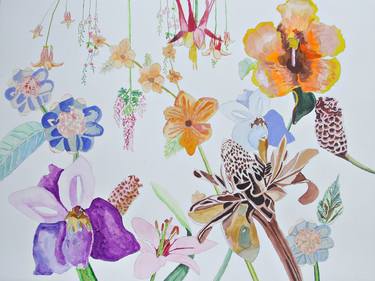 Original Conceptual Floral Paintings by George Fischer