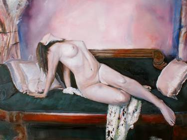 Print of Realism Erotic Paintings by Kristian Mumford