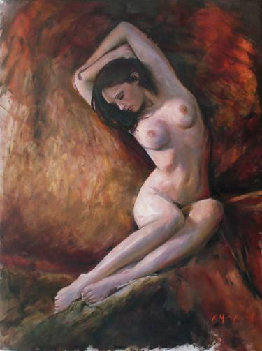 Print of Impressionism Erotic Paintings by Kristian Mumford