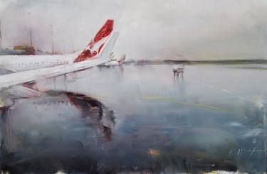 Original Impressionism Aeroplane Paintings by Kristian Mumford