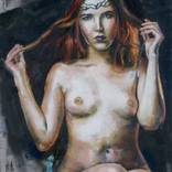 Playing With her Hair by Kristian Mumford