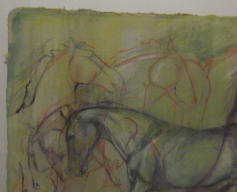 Original Abstract Animal Drawing by Helena Manchip