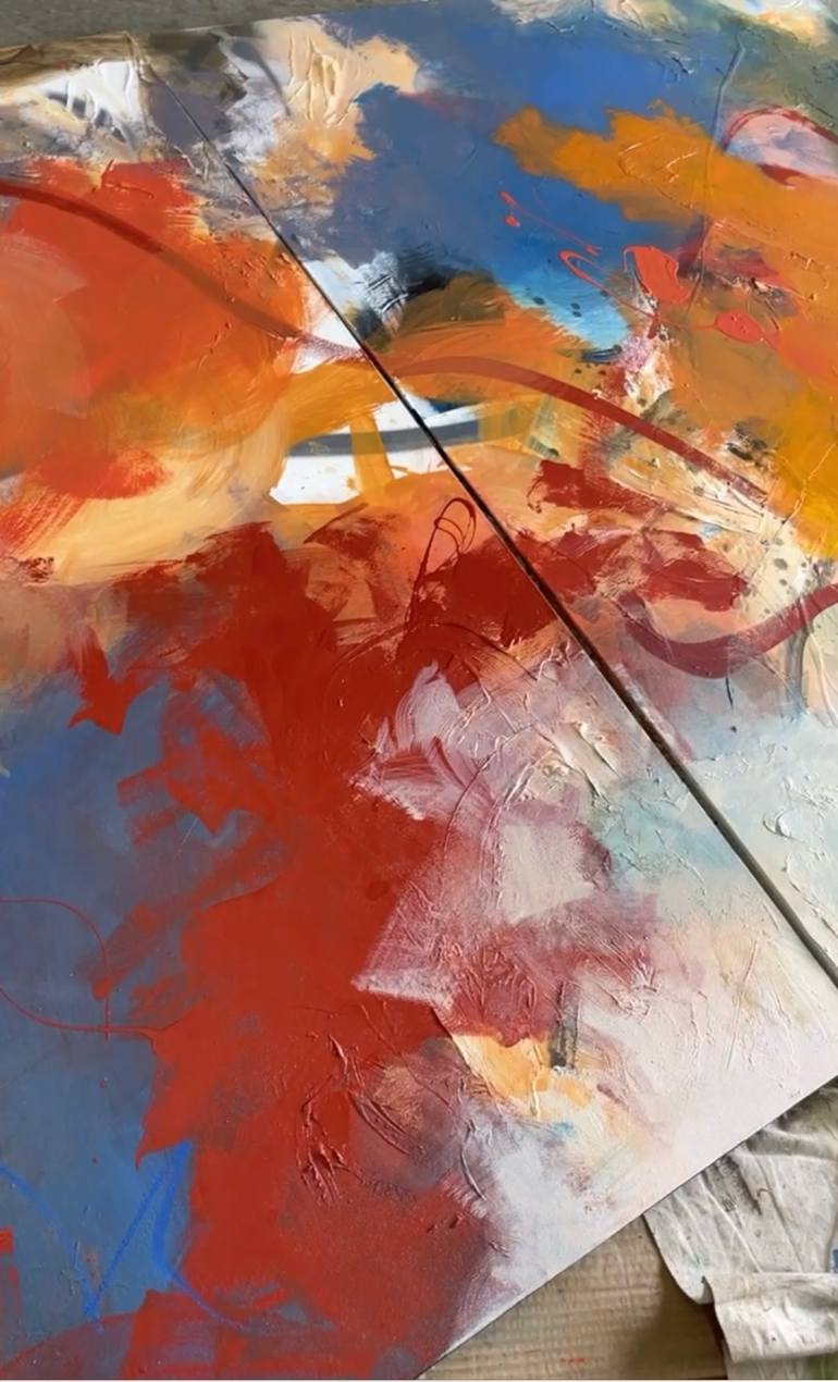Original Abstract Expressionism Abstract Painting by Abreesha Jones