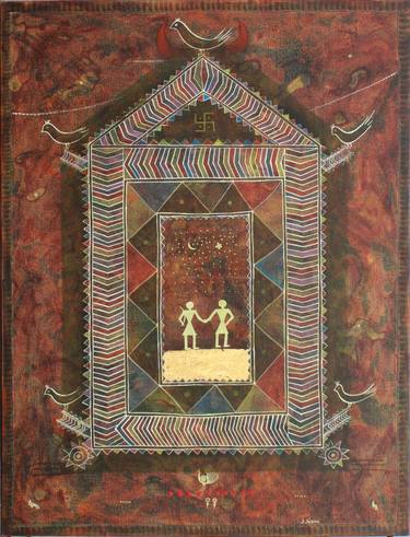 Print of Folk Culture Paintings by Dr Sandeep Kumar Meghwal