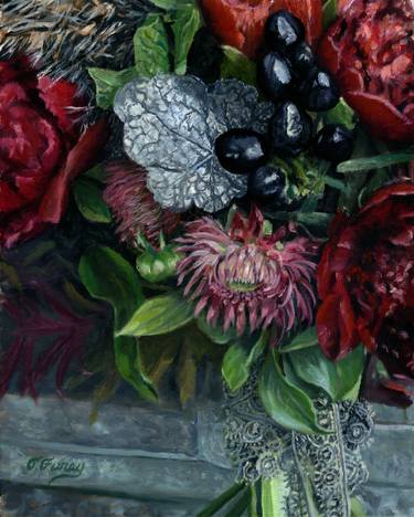 Original Realism Floral Paintings by Tom Furey