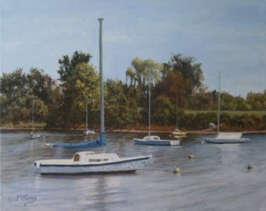 Print of Boat Paintings by Tom Furey