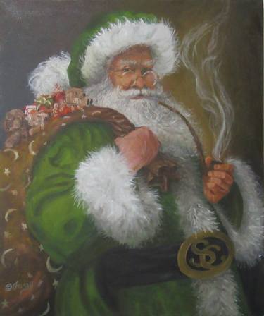 2017 Santa Claus Painting By Tom Furey Saatchi Art