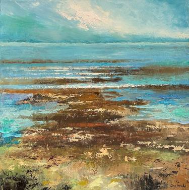 Print of Impressionism Seascape Paintings by Ling Strube