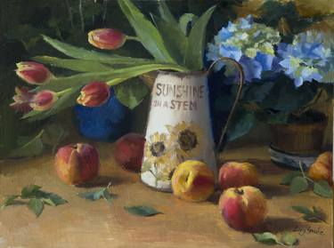 Print of Fine Art Floral Paintings by Ling Strube