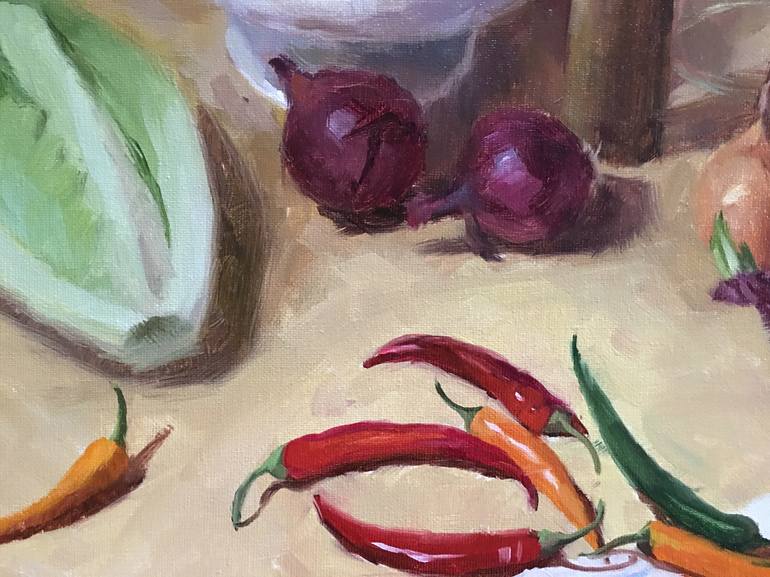 Original Fine Art Still Life Painting by Ling Strube