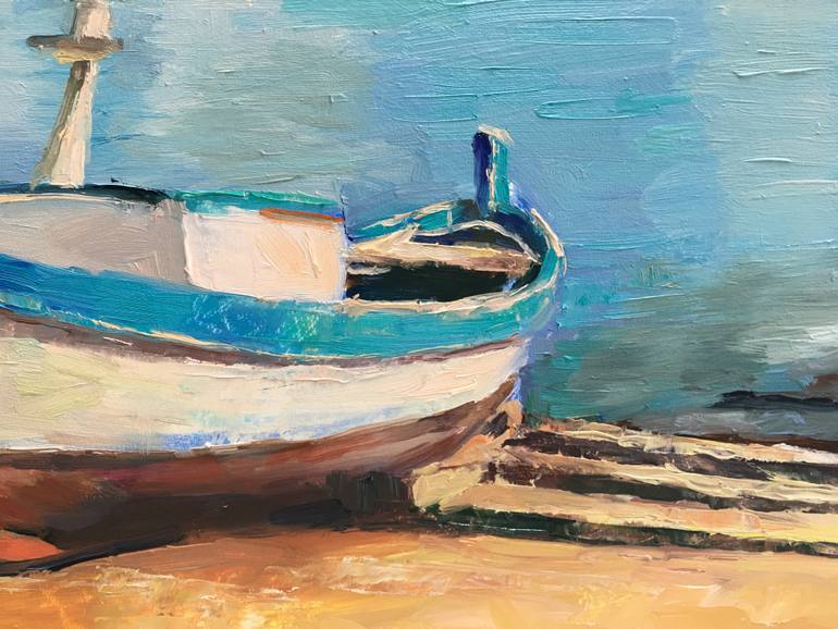 Original Impressionism Seascape Painting by Ling Strube
